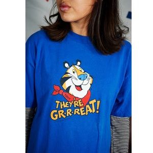 tony the tiger blue shirt